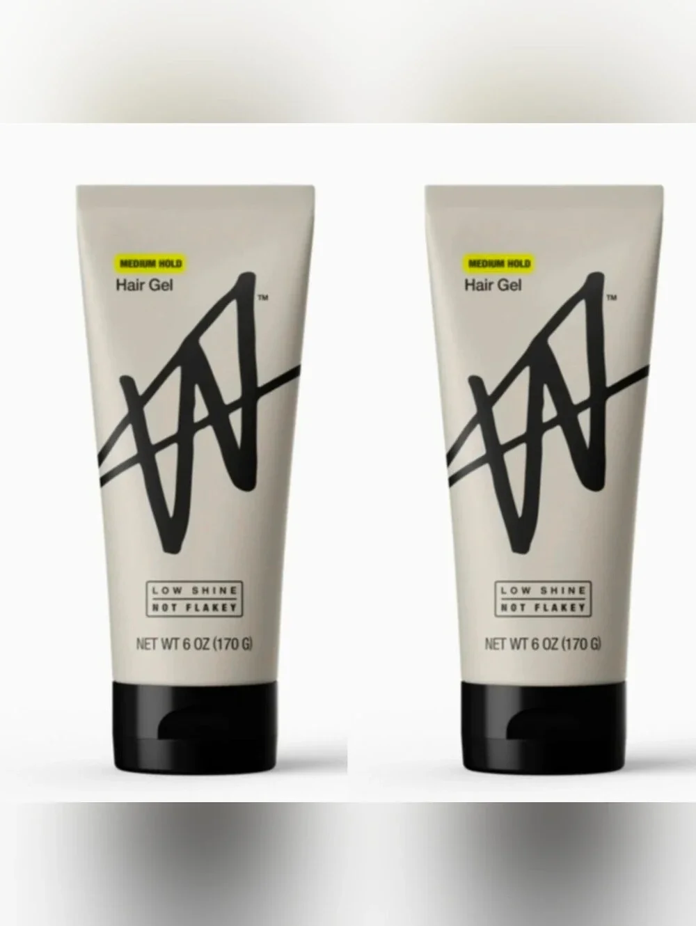 2 x W by Jake Paul Hair Gel for Men Medium Hold 6oz BNIB Non-sticky & Flake Free